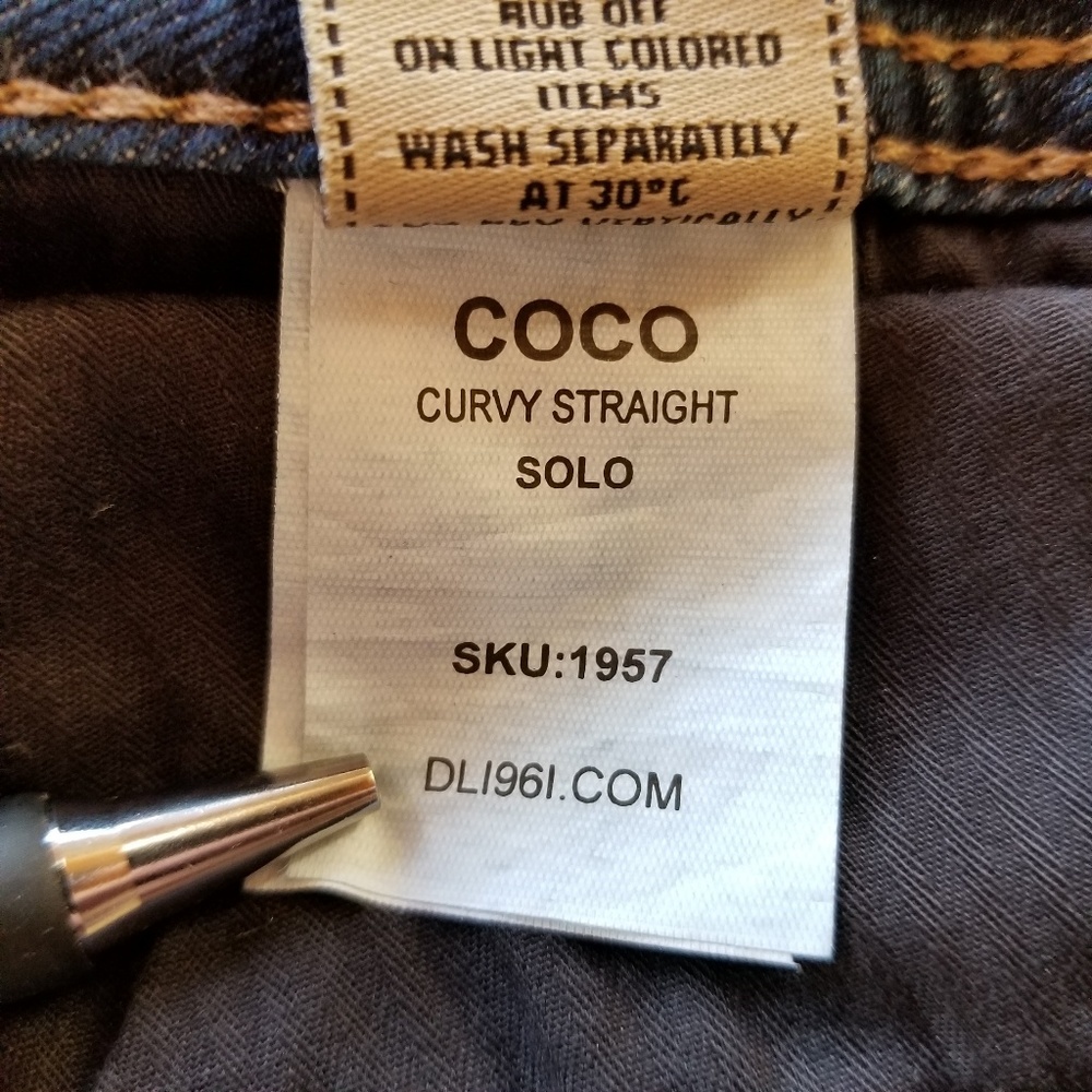 DL1961 Coco Curvy Straight Jeans Size 24 - Picture 8 of 11